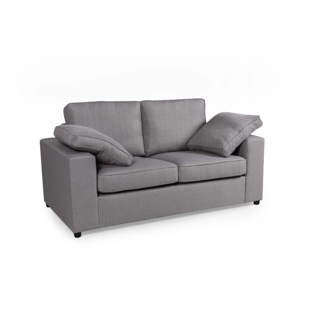 Alton Fabric 2 Seater Sofa in Silver