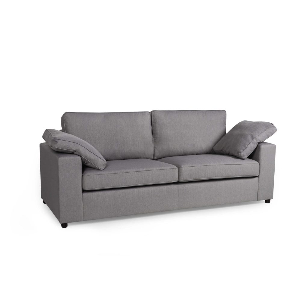 Alton Fabric Sofa 3 Seater Sofa in Silver