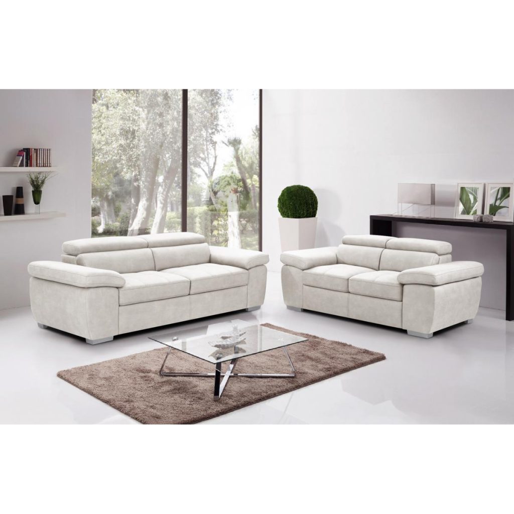 Amando Fabric 2 Seater Sofa Beige