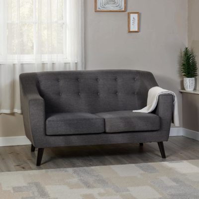 Ashley 2 Seater Sofa in dark Grey