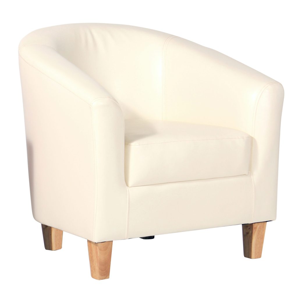 Claridon 1 Seater Sofa PU Cream