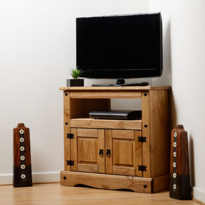 Corona Pine Corner TV Cabinet