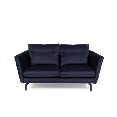 Elford Fabric Sofa 2 Seater Sofa in Navy - Image 4