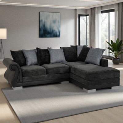 Elsa Fabric Scatter Back Corner Sofa