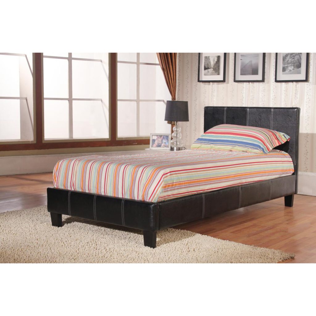 Haven PU Single Bed Black