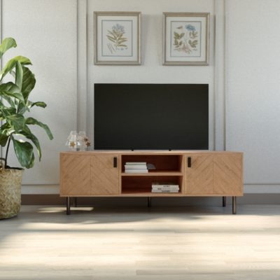 Leon 2 Door TV Unit Oak Effect