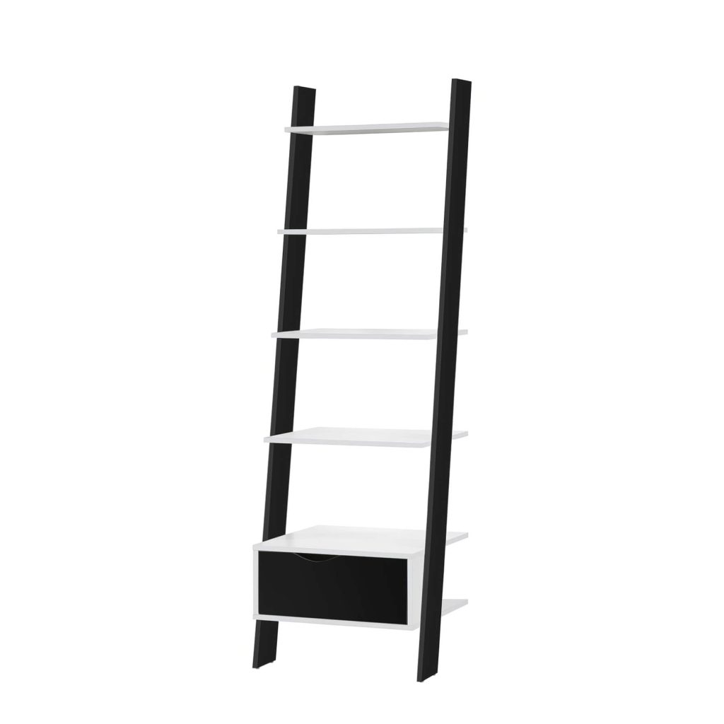 Mapleton Bookcase White & Black