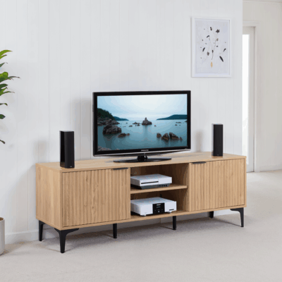 Miami Oak Effect  2 Door TV Unit