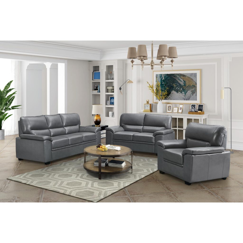Rachel Sofa LeatherGel & PU chair in Grey