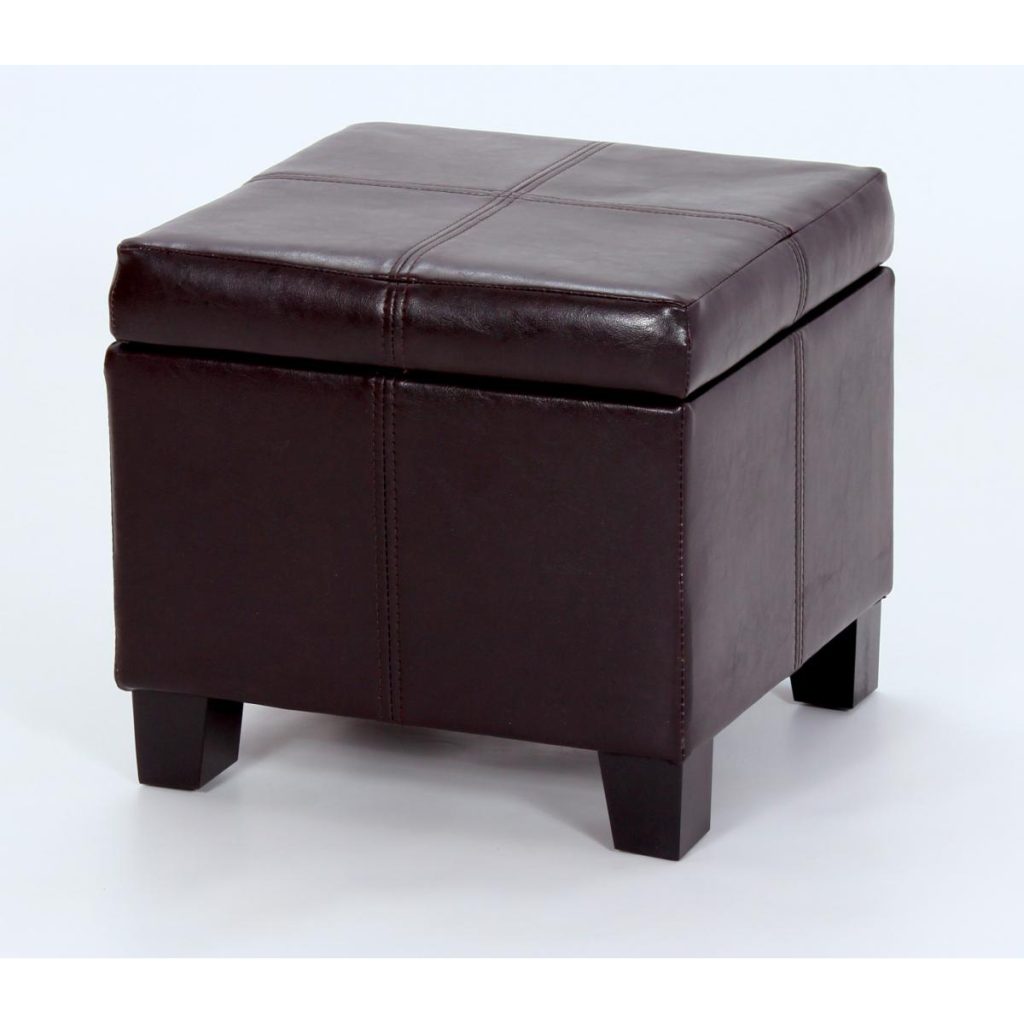 Stella Ottoman PU Brown