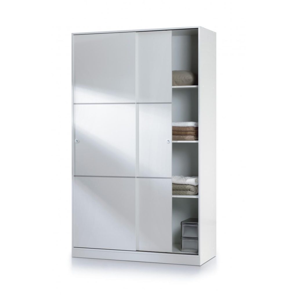 Arctic Sliding Wardrobe 4Ft with shelf