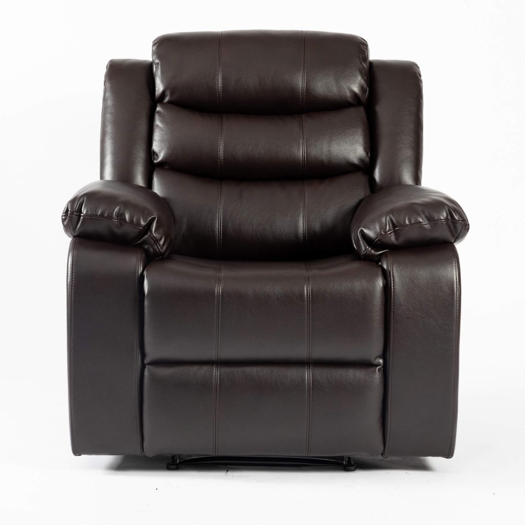 Turin Brown Recliner Leather Aire Chair