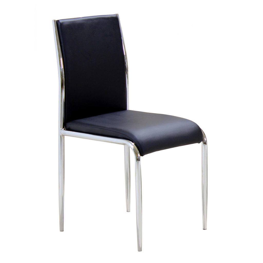 Vercelli PU Chair Black (set of 4)