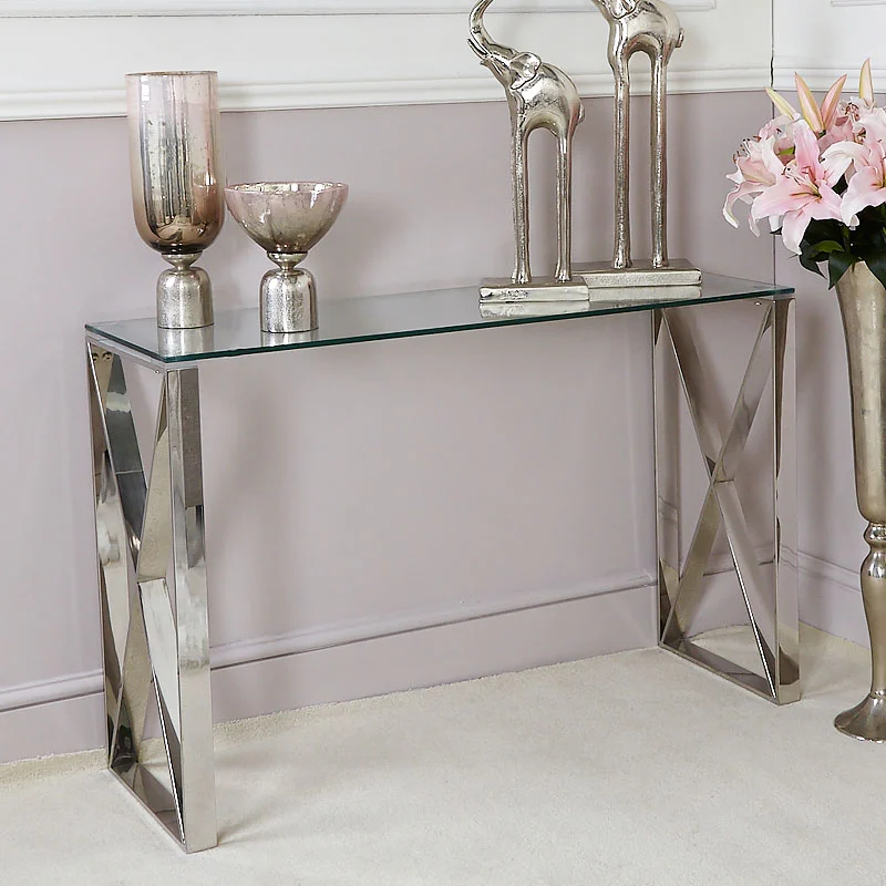 Glass Console Table