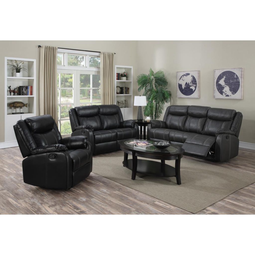 Leeds Recliner LeatherLux & PU 1 Seater Espresso