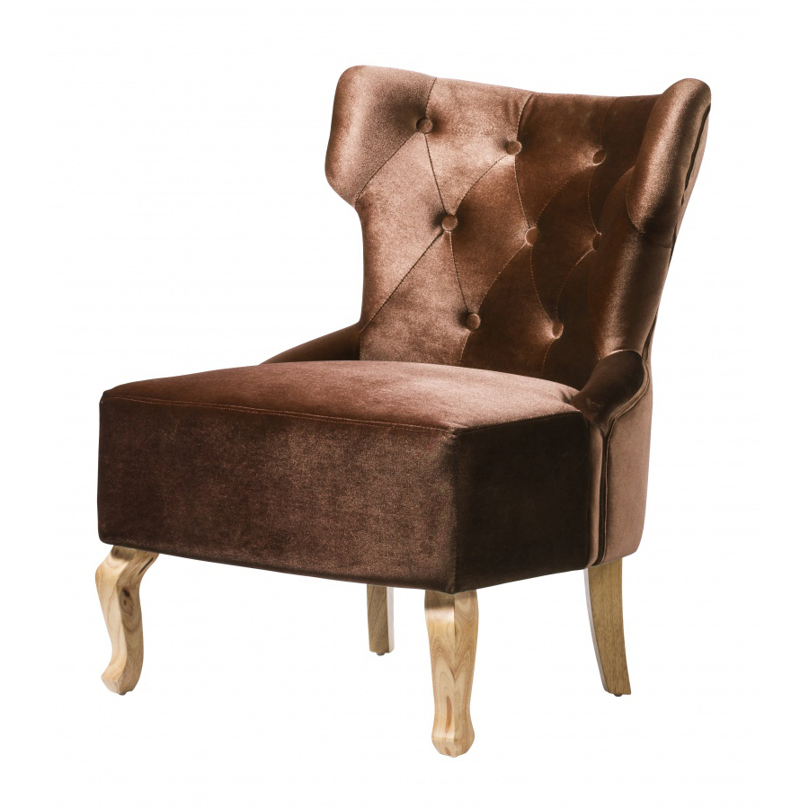 Norton Velvet Chair Brown (pair)