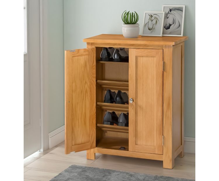 Oak Shoe Cupboard
