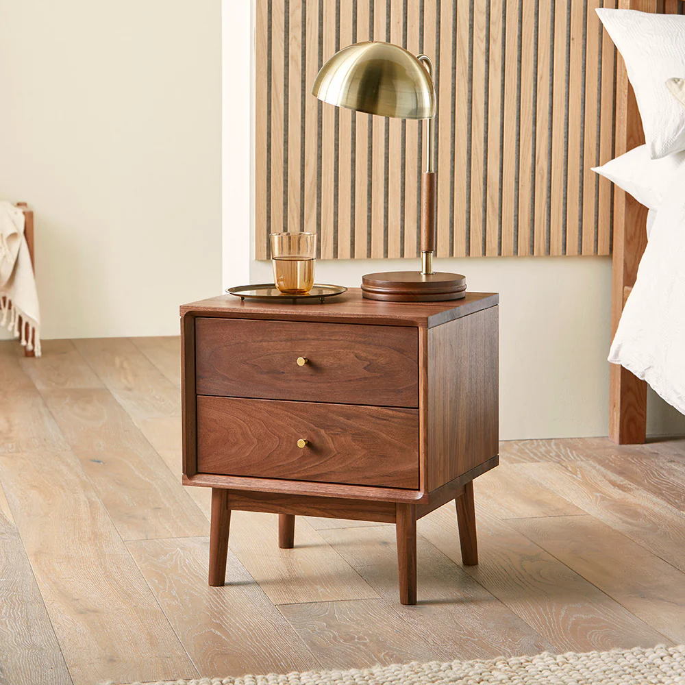 Walnut Bedside Cabinets